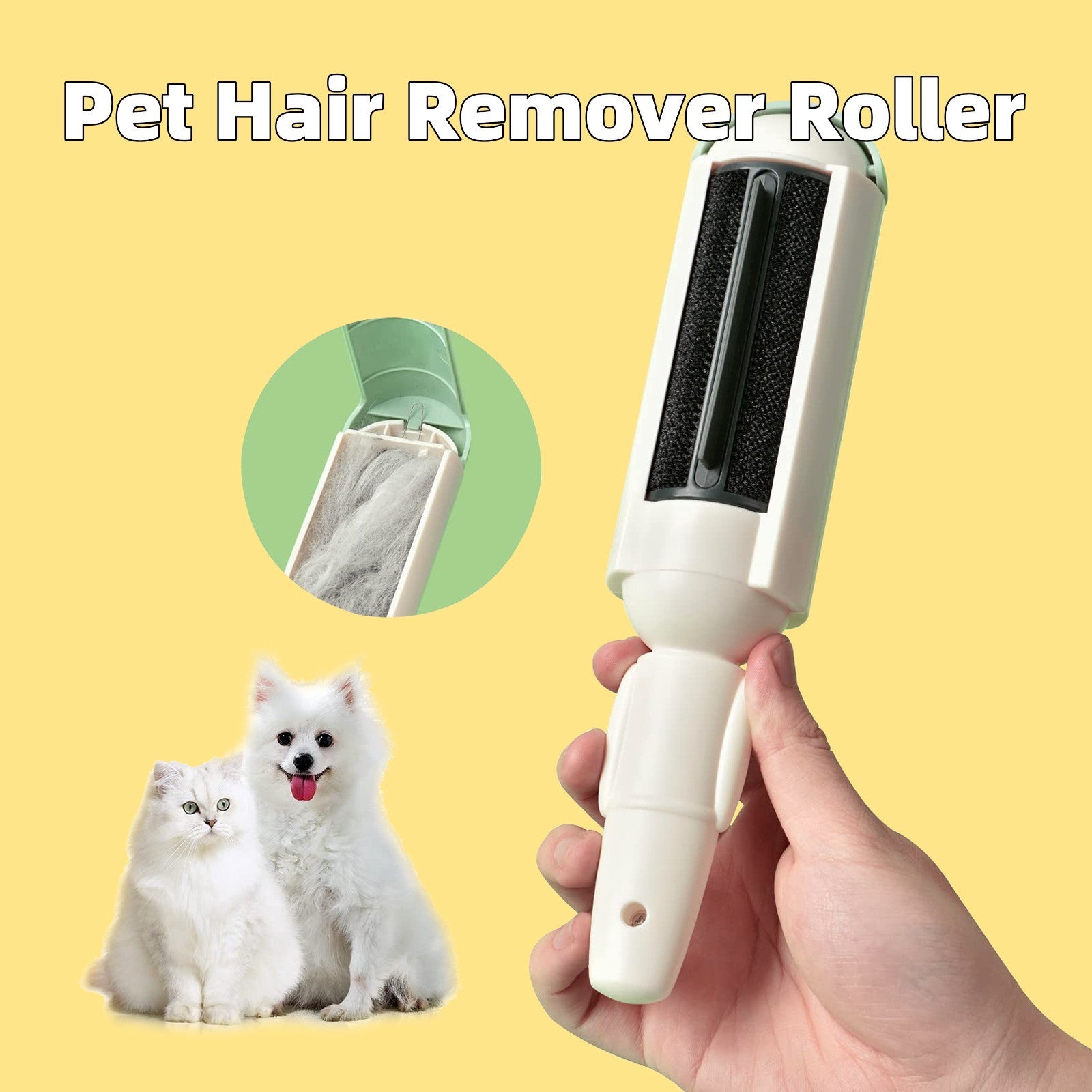 Pet Hair Remover Roller – Quick Clean for Couch & Car